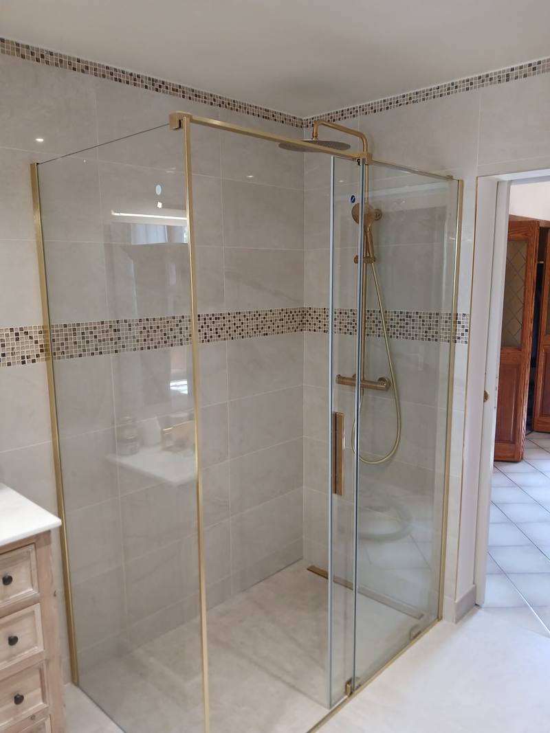 R&eacute;novation salle de bain douche PMR val d'oise image 2